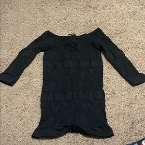 Black lace long sleeve
